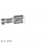 Flachsteckhlse blank 6,3mm