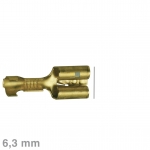 Flachsteckhlse blank 6,3mm