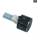 Knebel fr Kochplattenschalterblock schwarz Bosch Siemens 00173945 Original Drehgriff fr Herd