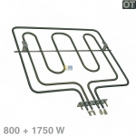 Heizelement Oberhitze/Grill 800/1750W AEG 357035501/0 Original Heizung fr Backofen