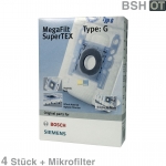 Filterbeutel BOSCH Typ G BOSCH 00468383 4 Stk