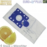 Filterbeutel Europlus X93 Vlies Harmony Orange 4 Stk. Staubsaugerbeutel
