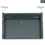 Backblech 428x375mm 40mm hoch emailliert, mit Trger, OT!