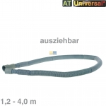 Ablaufschlauch 1,2-4,0m ausziehbar 22/22/30mm, Universal! OT!