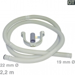 Ablaufschlauch gerade/gerade 19/22mm 2,2m, OT!