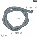 Ablaufschlauch Winkel/gerade 21/21mm 2,5m, OT!