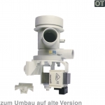 Ablaufpumpe mit Pumpenstutzen und Flusensiebeinsatz, OT!