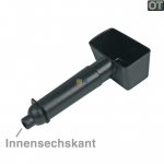 Kaffeepulverlffel schwarz mit Mahlgradverstellung