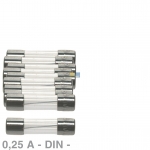 DIN-Sicherung 0,25A, 10 Stck