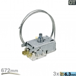 Thermostat K59-S1895/500 Ranco 672mm Kapillarrohr 3x6,3mm AMP, OT!