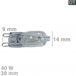 Lampe Halogenlampe G9 40W
