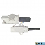 Kohlen kpl. mit Halter 6,3mmAMP wei