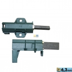 Kohlen kpl. mit Halter 6,3mmAMP grn