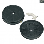Kohlefilter  190mm, 2 Stck OT! Candy/Hoover-Gruppe 49022779