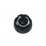Knebel fr Thermostat Doppelkochplatte, schwarz