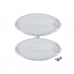 Lampenabdeckung 100x54mm oval, 2 Stck