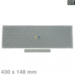 Fettfilter eckig Metall 430x148mm Bauknecht 481948048287 Original Filter fr Dunstabzugshaube