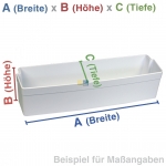 Abstellfach Flaschenabsteller, 98mm hoch, bedruckt 