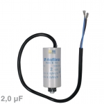 Kondensator 2,00F 450V mit Anschlusskabel