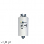 Kondensator 20,00F 450V mit Steckfahnen