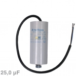 Kondensator 25,00F 450V mit Anschlusskabel
