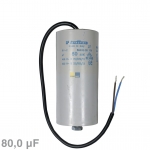 Kondensator 80,00F 450V mit Anschlusskabel