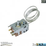 Thermostat 077B6094 Danfoss 1000mm Kapillarrohr 3x6,3mm AMP
