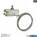 Thermostat K56-L1900 Ranco 1250mm Kapillarrohr 3x6,3mm AMP