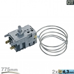 Thermostat 077B6916 Danfoss 775mm Kapillarrohr 2x6,3mm AMP, OT!
