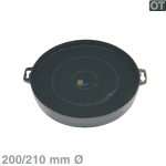 Kohlefilter  210/200mm Wpro antibakteriell
