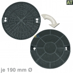 Kohlefilter  190mm, 2 Stck, AT!