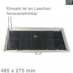 Kohlefilter 485x275mm kpl. in Rahmen