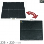 Kohlefilter 238x220mm