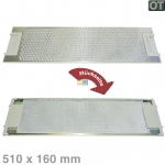 Fettfilter eckig Metall 510x160mm