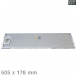 Fettfilter eckig Metall 550x178mm
