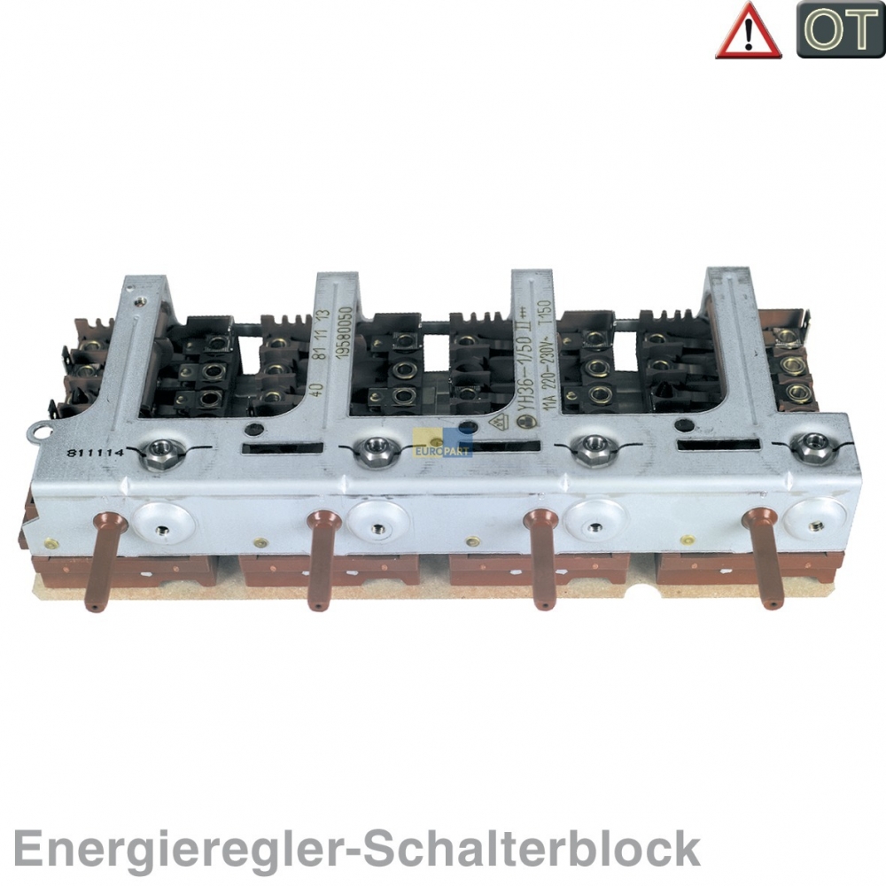 Kochplattenschalterblock 4er-Einheit YH36-1/50II