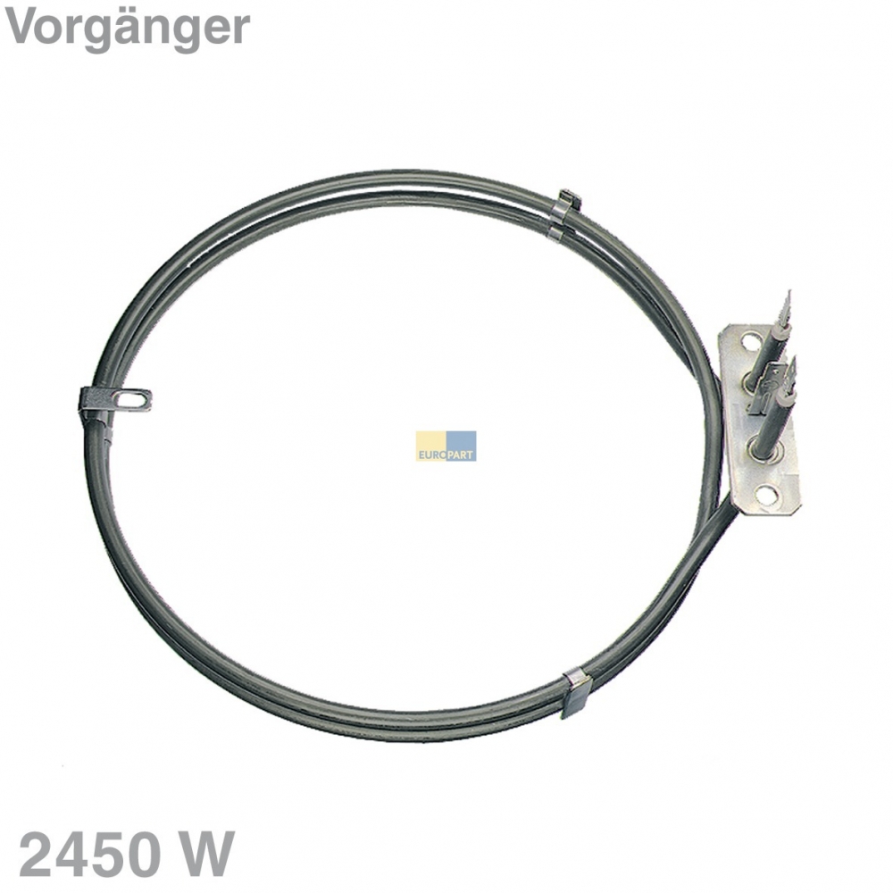 Heizelement Heiluft 2450W 230V Electrolux 125024921600/3 auch Whirlpool 481225928106 Alternative fr Backofen