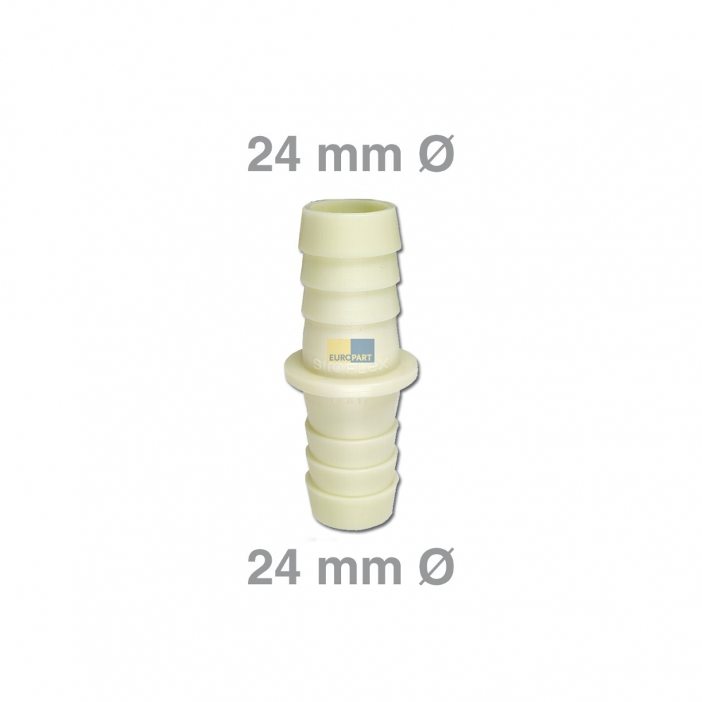 Kunststoff Ablaufschlauch-Verbinder fr 22/22mm gerade Form Universell einsetzbar