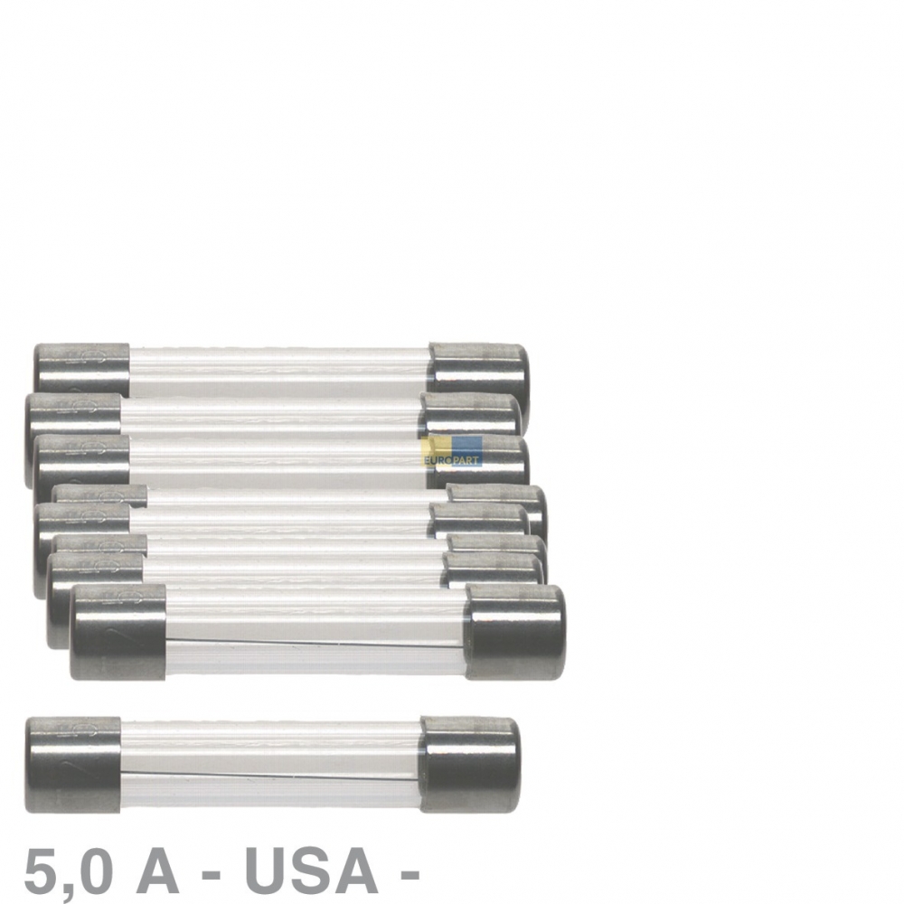 USA-Sicherung 5,0A, 10 Stck