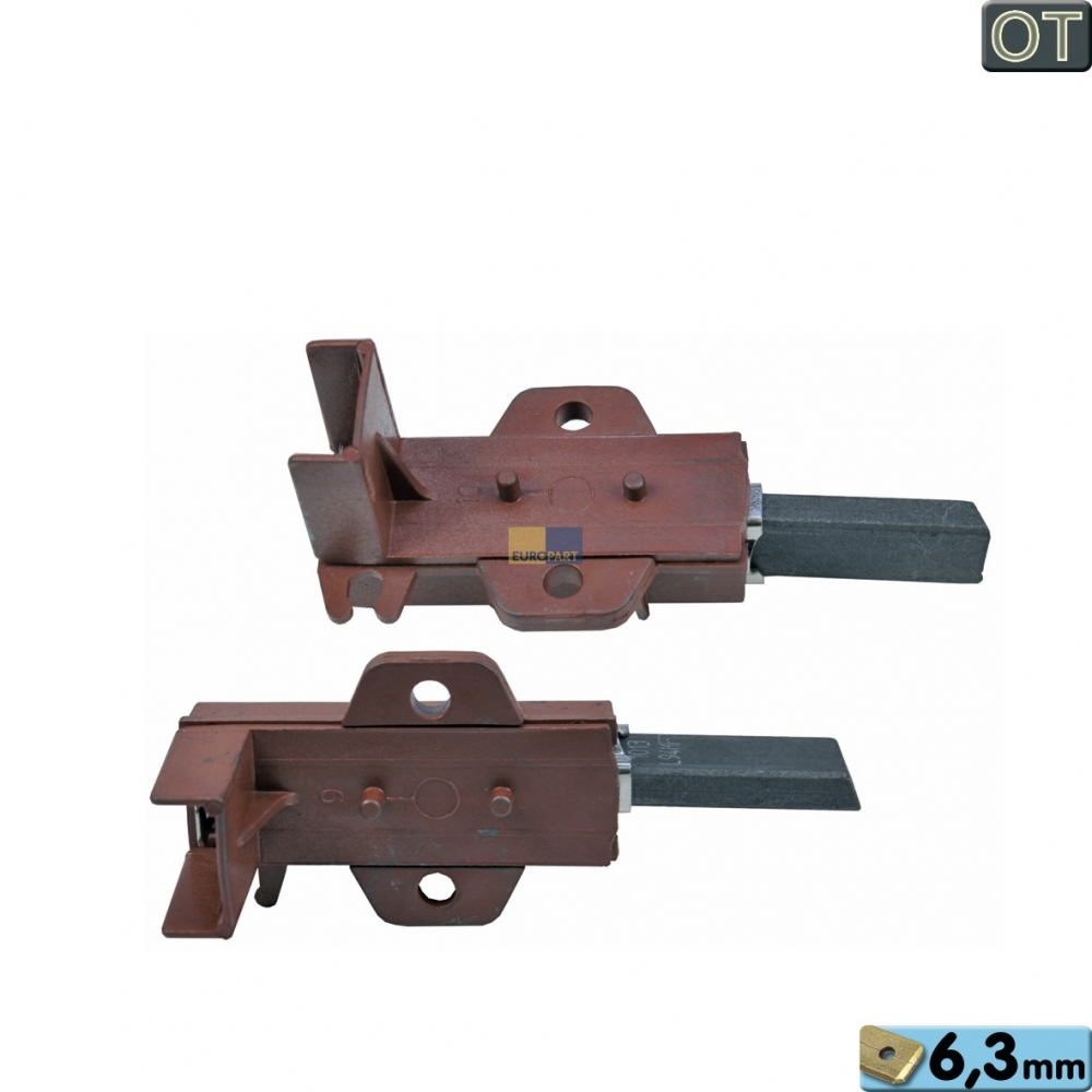 Kohlen kpl. mit Halter 6,3mmAMP, OT!