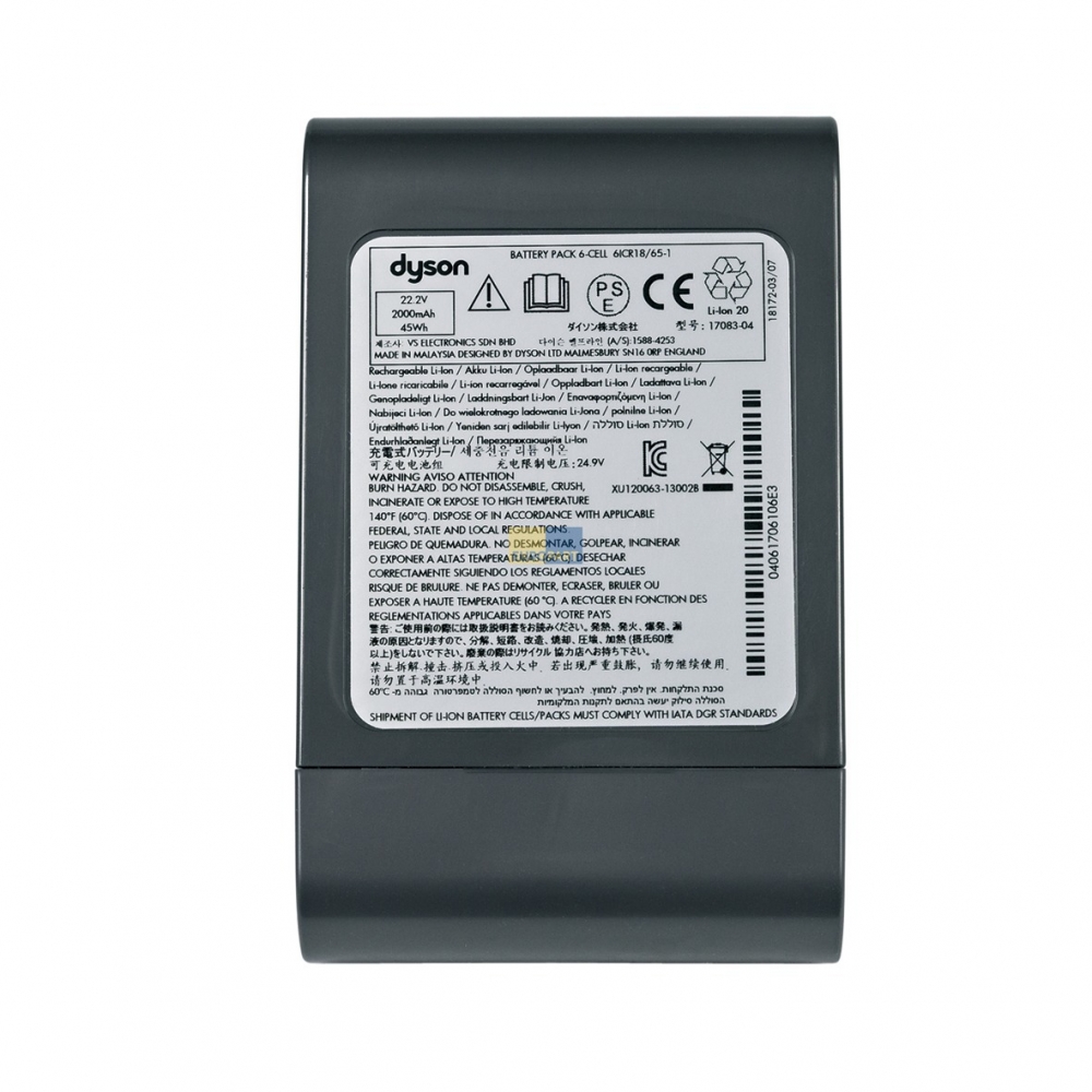 Akku 22,2V 2000mAh Dyson 917083-04 Original fr Staubsauger