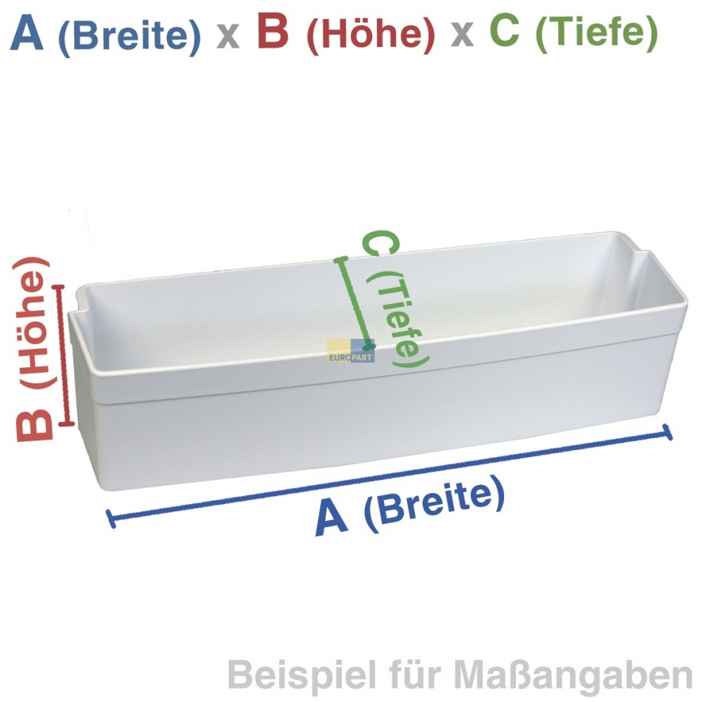 Abstellfach Flaschenabsteller, 98mm hoch, bedruckt 