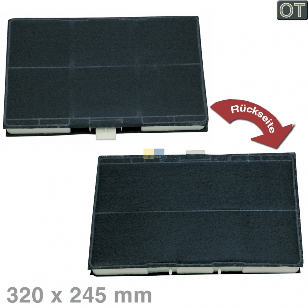Kohlefilter 320x245mm BOSCH 00705432 Original fr Dunsthaube