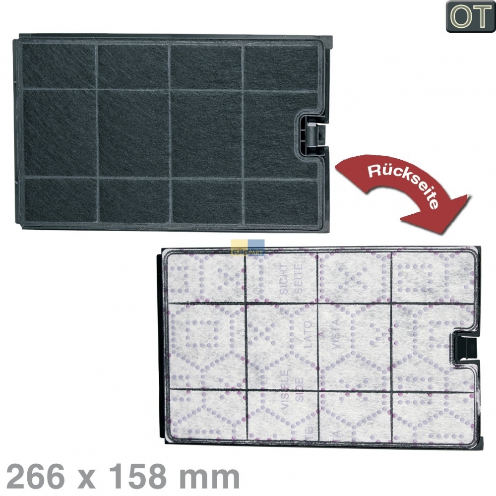Kohlefilter 266x158mm Indesit, OT!