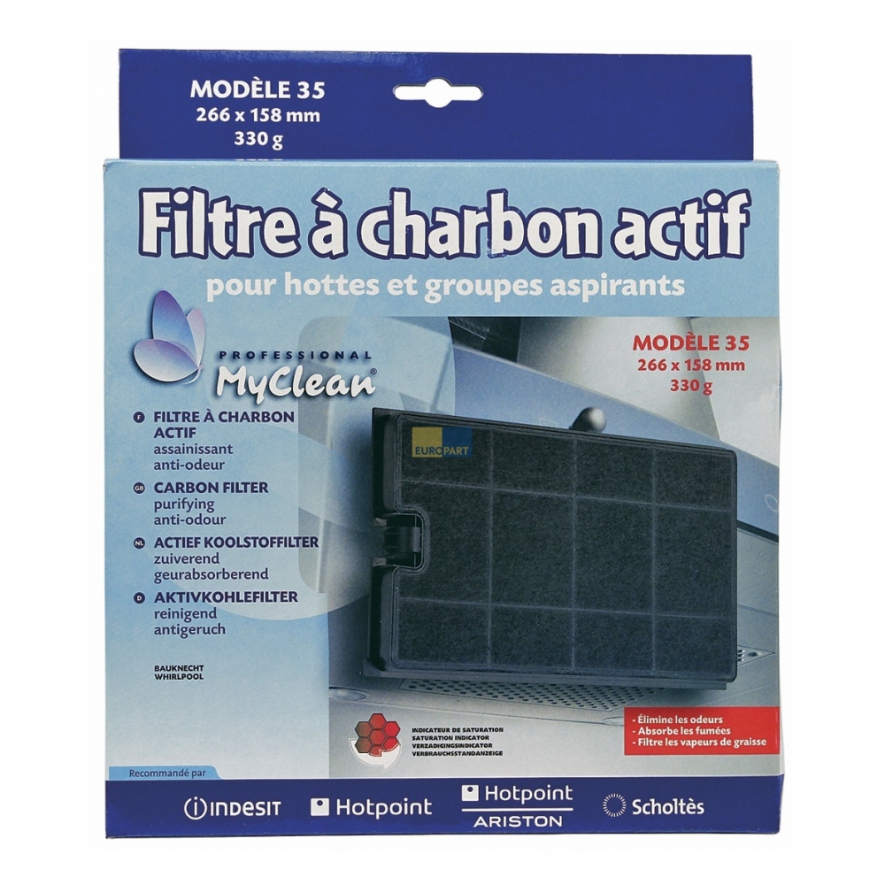Kohlefilter 266x158mm Indesit, OT!