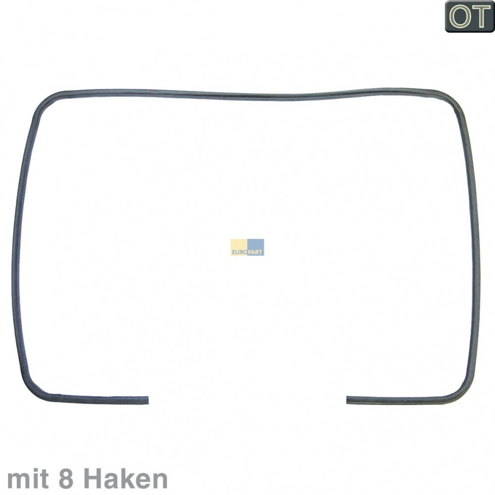 Backofentrdichtung, Trdichtung 4-seitig OriginalTeil Gorenje 547121 mit 8 Haken