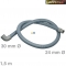 Ablaufschlauch Winkel/gerade 30/24mm 1,5m fr Gewerbegerte