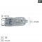 Lampe Halogenlampe G9 40W