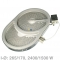 Strahlheizkrper 265x170mm 2400/1500W 230V oval EGO 10.57411.604 HiLight-Heizkrper